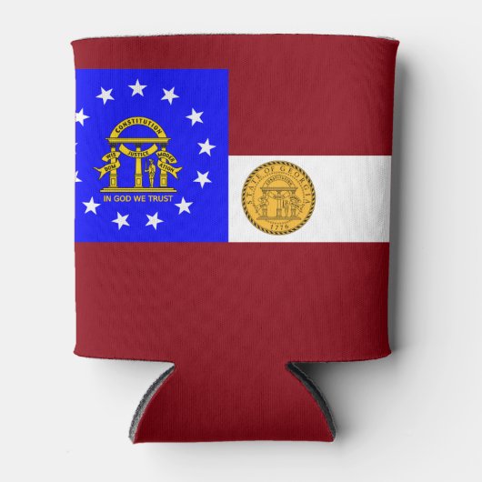 Georgische vlag blikjeskoeler (Voorkant)