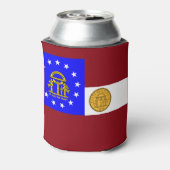 Georgische vlag blikjeskoeler (Blikje Achterkant)