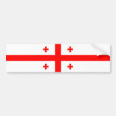Georgische vlag bumpersticker (Voorkant)