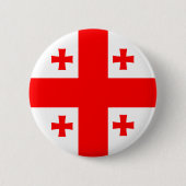 Georgische vlag Button (Voorkant)