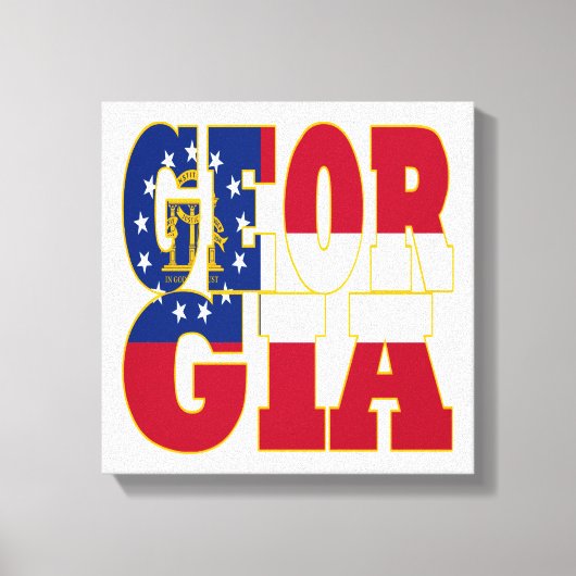 Georgische vlag canvas afdruk (Voorkant)