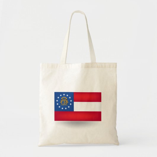 Georgische vlag Canvas tas (Voorkant)
