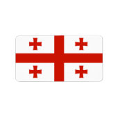 Georgische vlag etiket (Voorkant)