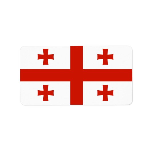 Georgische vlag etiket (Voorkant)