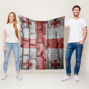 Georgische vlag fleece deken