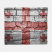 Georgische vlag fleece deken (Voorkant (Horizontaal))
