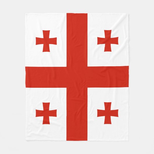 Georgische vlag fleece deken (Voorkant)