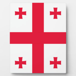 Georgische vlag fotoplaat