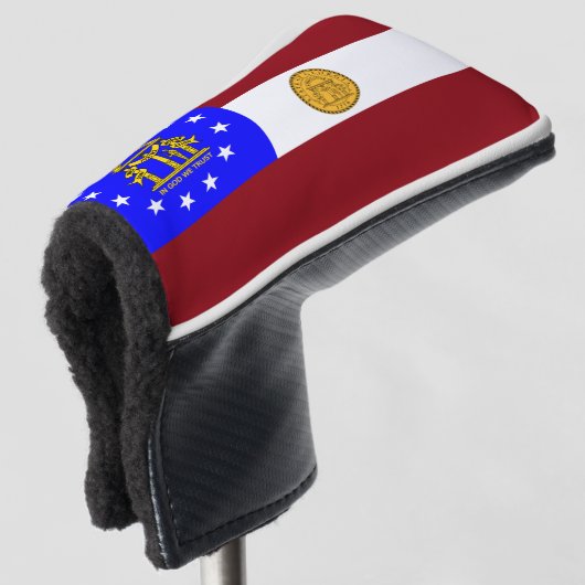 Georgische vlag golfheadcover (3/4 voorkant)