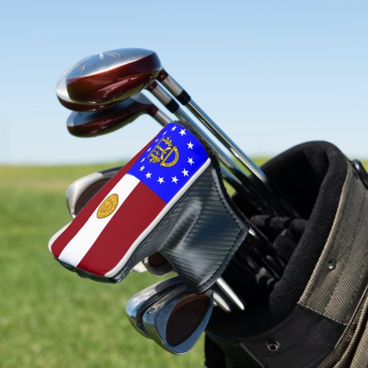 Georgische vlag golfheadcover (Insitu)