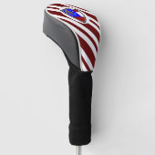 Georgische vlag golfheadcover (Schuin)