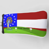 Georgische vlag golfheadcover (Voorkant)