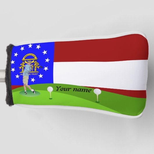 Georgische vlag golfheadcover (Voorkant)