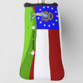 Georgische vlag golfheadcover (Draai 90)