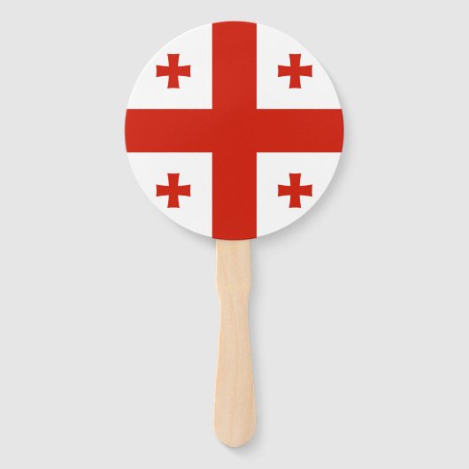 Georgische vlag handwaaier (Achterkant)