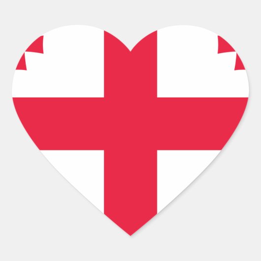 Georgische vlag hart sticker (Voorkant)