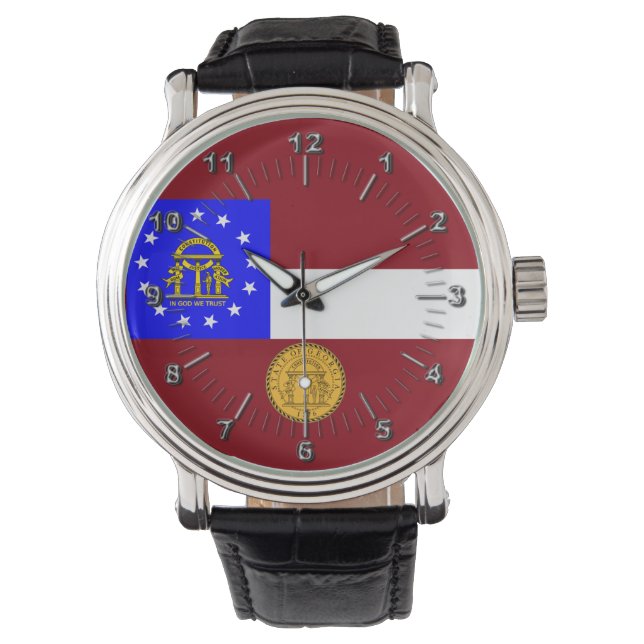 Georgische vlag horloge (Voorkant)