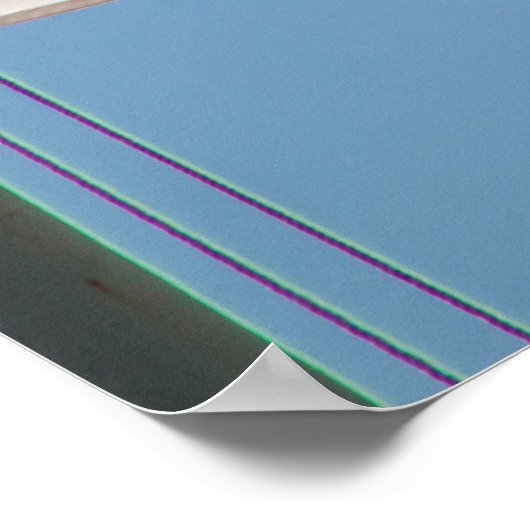 Georgische vlag in de wind poster (Hoek)