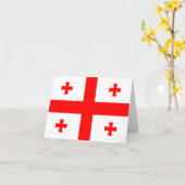 Georgische vlag kaart (Gele Bloem)