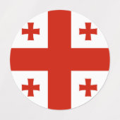 Georgische vlag labels (Design 1)
