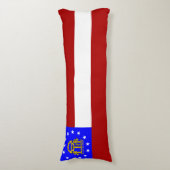 Georgische vlag lichaamskussen (Voorkant Verticaal)