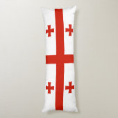 Georgische vlag lichaamskussen (Achterkant (Verticaal))