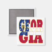 Georgische vlag magneet (Voorkant / Achterkant)