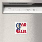 Georgische vlag magneet (Insitu (Vaatwasser))