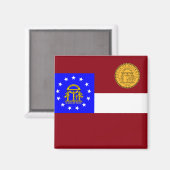 Georgische vlag magneet (Voorkant / Achterkant)