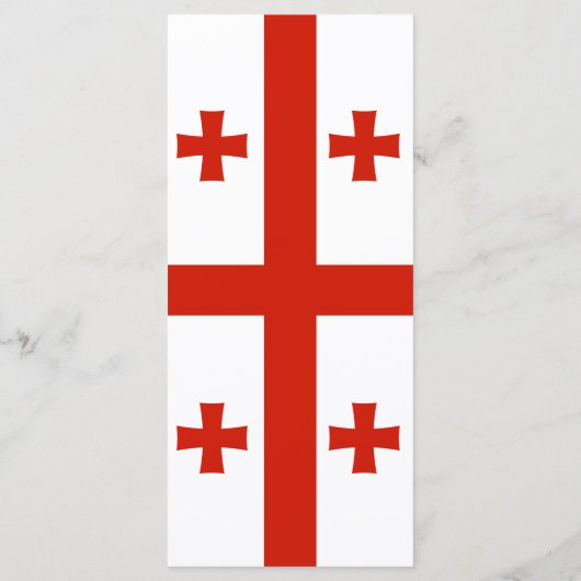 Georgische vlag menu (Achterkant)