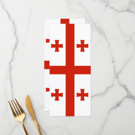 Georgische vlag menu