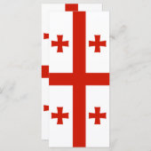 Georgische vlag menu (Voorkant / Achterkant)