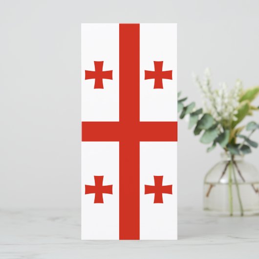 Georgische vlag menu (Staand voorkant)