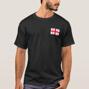 Georgische vlag met Georgische nationale kleuren T-shirt