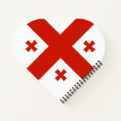 Georgische vlag notitieboek (Achterkant)