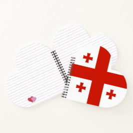 Georgische vlag notitieboek