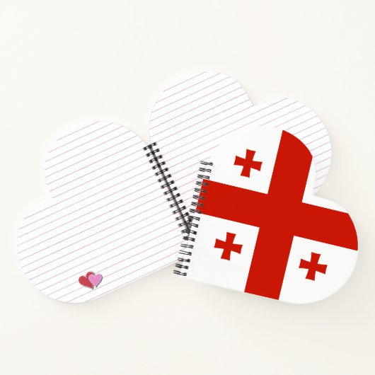 Georgische vlag notitieboek (Binnen)