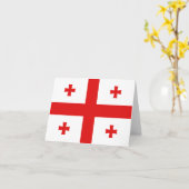 Georgische vlag Notitiekaart (Gele Bloem)