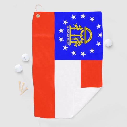 Georgische vlag op Golfhanddoek (Insitu)