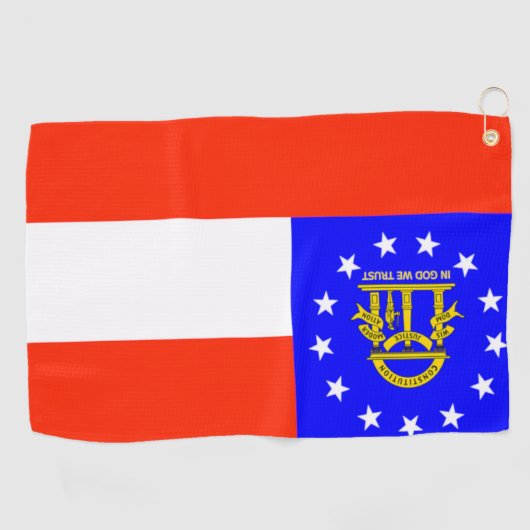 Georgische vlag op Golfhanddoek (Horizontaal)