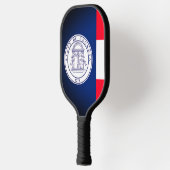 Georgische vlag op Pickleball Paddle (Links)