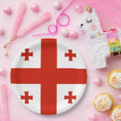 Georgische vlag papieren bordje (Feest)