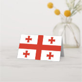 Georgische vlag plaatskaartje (Voorkant)