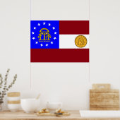 Georgische vlag poster (Keuken)