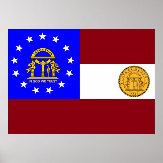 Georgische vlag poster (Voorkant)