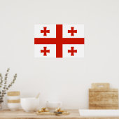 Georgische vlag poster (Keuken)