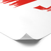 Georgische vlag poster (Hoek)