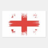 Georgische vlag rechthoekige sticker (Voorkant)