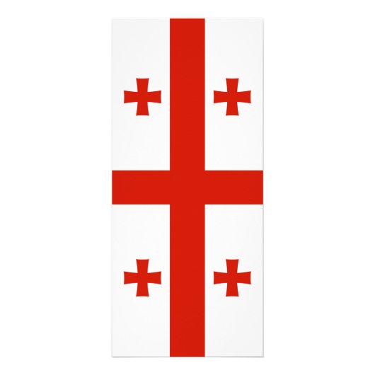Georgische vlag reclamekaart (Voorkant)