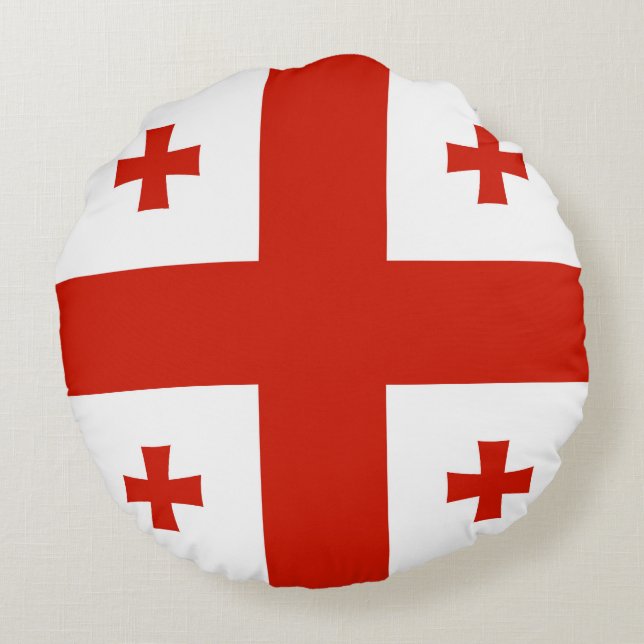 Georgische vlag rond kussen (Achterkant)